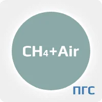 ГСО ПГС 1 разряд метан 0,66 % в воздухе в стальном баллоне 4-5 л. вентиль латунь DIN6