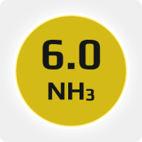 Аммиак  (NH3) 6.0 (99,9999%) в баллоне  сталь легир.  50л (28,5кг), вентиль SS DIN1