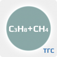 Техническая газовая смесь: Пропан (C3H8) 13% + Метан (СН4) ост. в стальном баллоне 10 л. вентиль латунь, соединение W21,8x1/14'' ТУ 20.11.12-005-12172775-2021