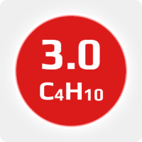Изобутан (i-C4H10) 3.0 (99,9%) в баллоне 5л (2,5кг) соединение W21,8х1/14'' (DIN1) (с баллоном)