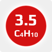 Изобутан (i-C4H10) 3.5 (99,95%) в баллоне 5л (2,5кг) соединение W21,8х1/14'' LH (DIN 1) (с баллоном)