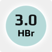 Бромоводород (HBr) 3.0 в баллоне ISO 44л. (50кг.)  (Китай) (с баллоном)