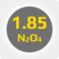 Тетраоксид  азота (N2O4) 1.85 (98,5%) в баллоне 10л. (13кг) соединение DIN 8