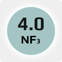 Трифторид азота (NF3) 4.0 в баллоне сталь 47л DOT наполнение 20кг. соединение DISS 640 (Китай) (с баллоном)
