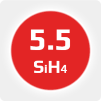 Моносилан (SiH4) 5.5 (99,9995%) в баллоне  2л (0,25кг), соединение W21,8x1,14'' (DIN6) (с баллоном)