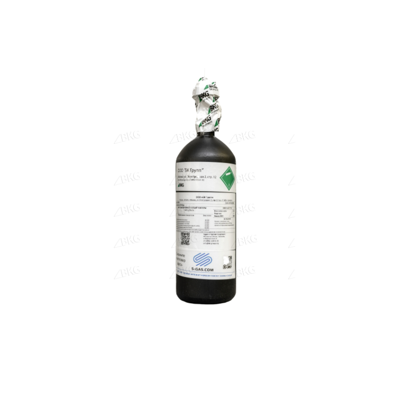 Азот (N2) 6.0 (99,9999%)  в баллоне 2л 150 бар, соединение  W21,6x1/14'' (DIN 6)