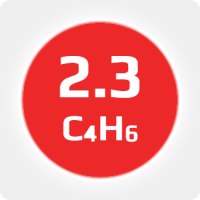 1.3 Бутадиен  (C4H6) 2.3 (99,3%) в баллоне 5л. (1,65 кг) (с баллоном)