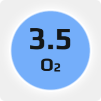 Кислород (О2) 3.5 (99,95%) лазерный в баллоне 40л 150бар, соединение  G3/4 (DIN 9)